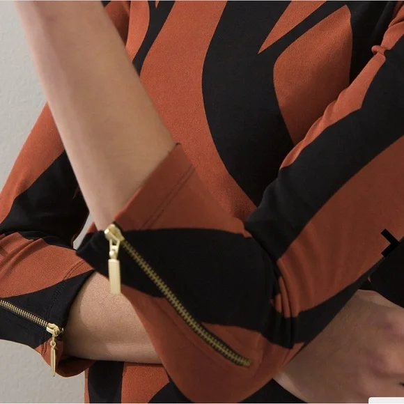 Chico’s Animal Print Tunic Top SZ 20/22 - Picture 4 of 5